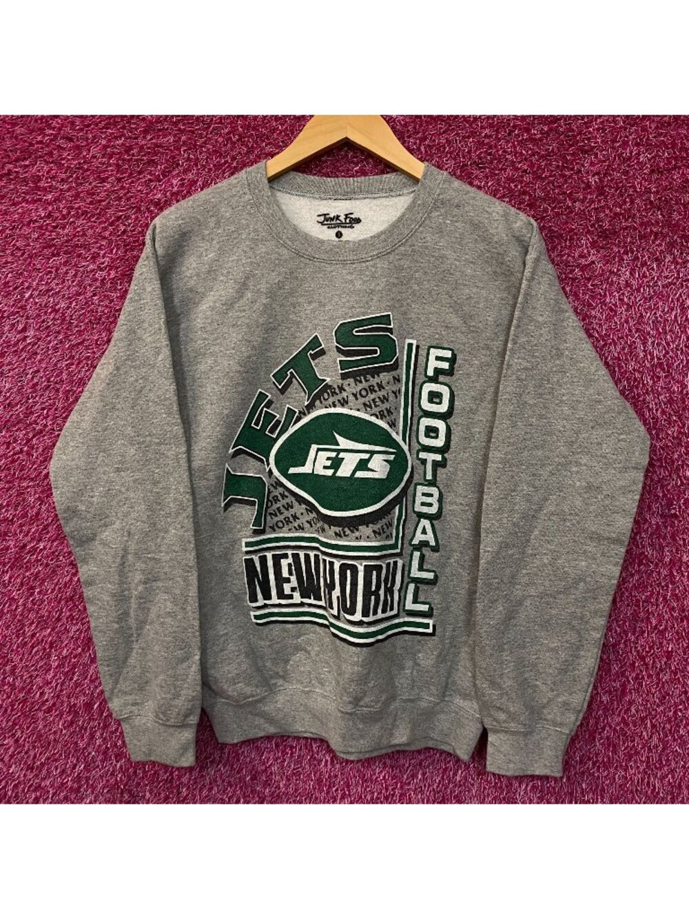 Junk Food Clothing New York Jets Backfield Crewneck Sweatshirt Small